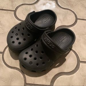 Kids crocs, size C 10, black
